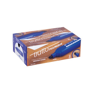 TRATTO Permanentmarker mit Keilspitze 1-5mm  blau
