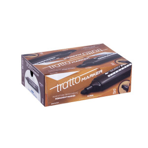 TRATTO Permanentmarker mit Keilspitze 1-5mm  braun