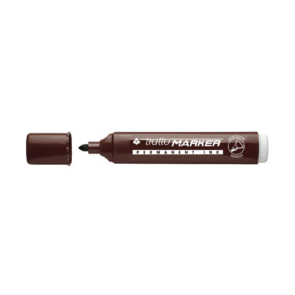 TRATTO Permanentmarker mit Rundspitze 1,4-2,8mm  braun