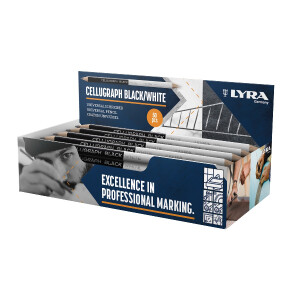 LYRA CELLUGRAPH BLACK / WHITE Universalschreiber 240mm...