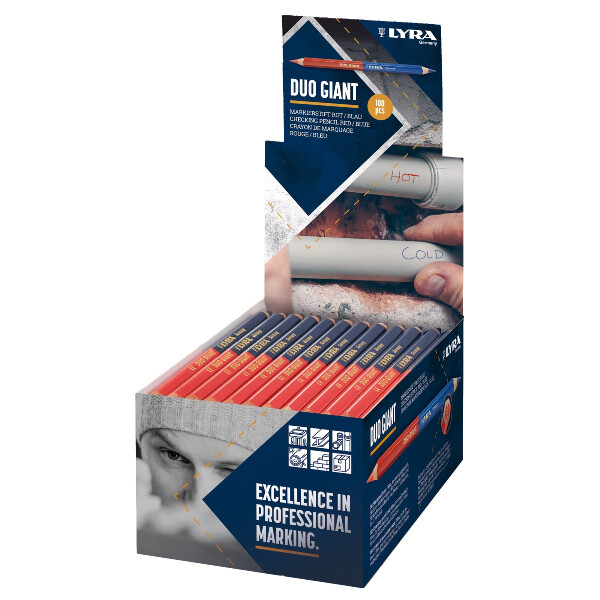LYRA DUO Giant Markierstift 175mm hex.  rot/blau