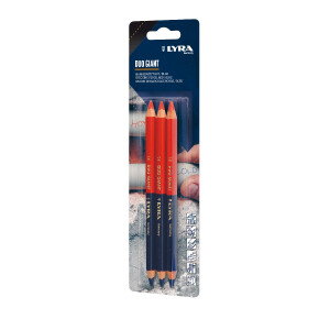 LYRA DUO Giant Markierstift 175mm hex. 3 Stk BLS  rot/blau