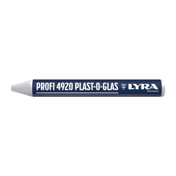LYRA Wachskreide PLAST-O-GLAS rund 90x9,5mm  weiß