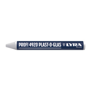 LYRA Wachskreide PLAST-O-GLAS rund 90x9,5mm  weiß