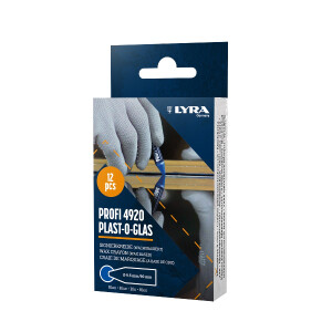 LYRA Wachskreide PLAST-O-GLAS rund 90x9,5mm  blau