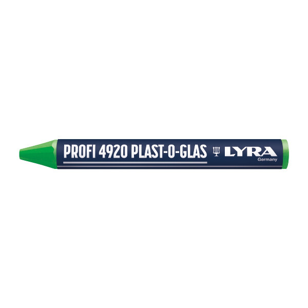 LYRA Wachskreide PLAST-O-GLAS rund 90x9,5mm  grün
