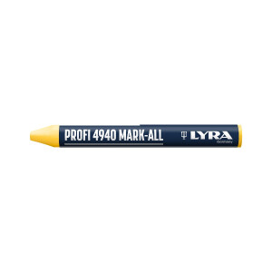 LYRA Reifen-/Universalkreide rund 90x9,5mm  gelb