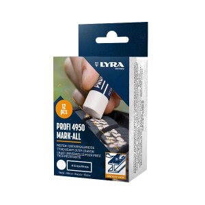 LYRA Reifen-/Universalkreide rund 90x15mm weiß