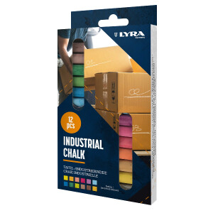 LYRA Industriekreide 11x11x85mm  farbig sortiert