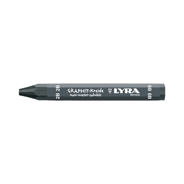 LYRA Graphitkreide 9B hex 120x12mm