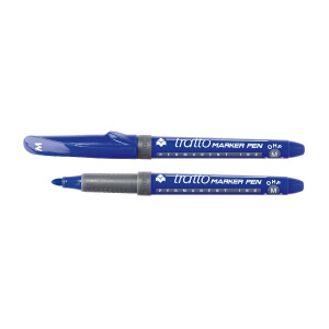 TRATTO Permanentmarker mit Rundspitze medium 1,0mm V08 blau