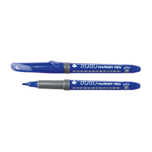 TRATTO Permanentmarker mit Rundspitze fein 0,7mm V08 blau
