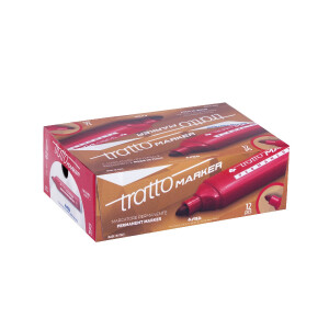TRATTO Permanentmarker mit Rundspitze 1,4-2,8mm V12 rot