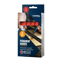 LYRA Permanentmarker mit Keilspitze medium 2-6mm V10 rot