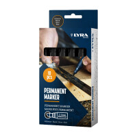 LYRA Permanentmarker mit Keilspitze medium 2-6mm schwarz