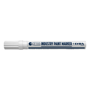 LYRA INDUSTRY MARKER 2-4mm V10 weiß