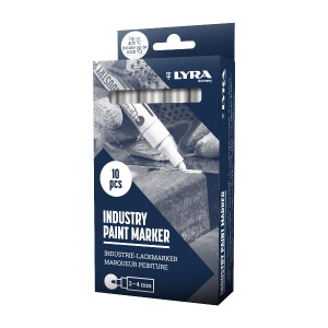 LYRA INDUSTRY MARKER 2-4mm V10 weiß
