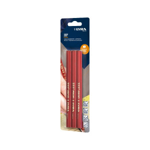 LYRA Zimmermannstift 333® 180mm oval 3 Stk BLS V10
