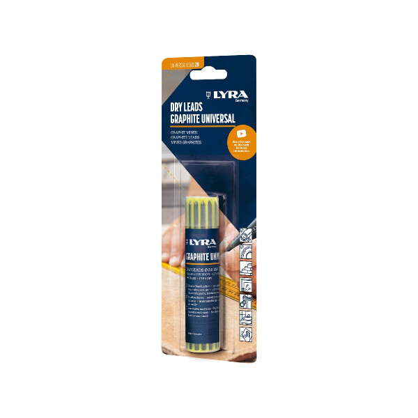 LYRA DRY Ersatzminen Graphit 2B univ. Tube 2,8mm BLS V10