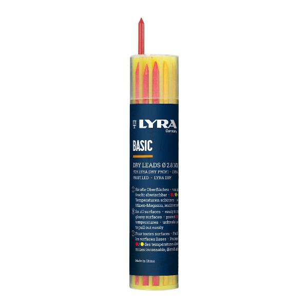 LYRA DRY Ersatzminen Basic univ. Tube 2,8mm 12 Stk V10