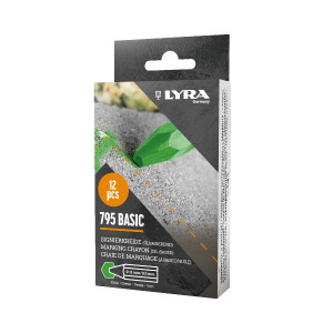 LYRA Signierkreide 795 BASIC hex. 110x11mm V12 grün