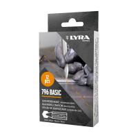 LYRA Wachskreide 796 BASIC hex. 110x11mm V12 weiß