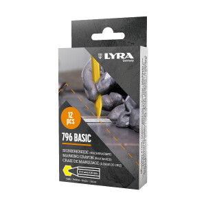 LYRA Wachskreide 796 BASIC hex. 110x11mm V12 gelb