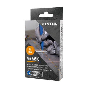 LYRA Wachskreide 796 BASIC hex. 110x11mm V12 blau
