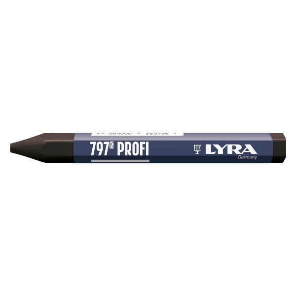 LYRA Förster & Signierkreide 797® PROFI hex. 120x12mm V12 schwarz