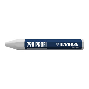 LYRA Wachskreide 798 PROFI hex. 95x12mm V12 weiß