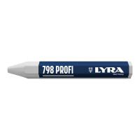 LYRA Wachskreide 798 PROFI hex. 95x12mm V12 weiß