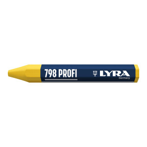 LYRA Wachskreide 798 PROFI hex. 95x12mm V12 gelb