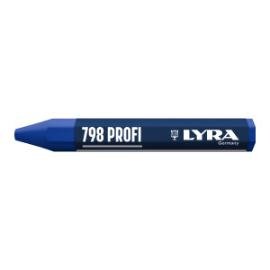 LYRA Wachskreide 798 PROFI hex. 95x12mm V12 blau