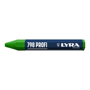 LYRA Wachskreide 798 PROFI hex. 95x12mm V12 grün
