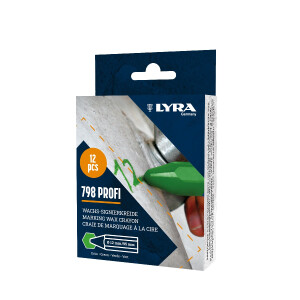 LYRA Wachskreide 798 PROFI hex. 95x12mm V12 grün