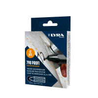 LYRA Wachskreide 798 PROFI hex. 95x12mm V12 schwarz