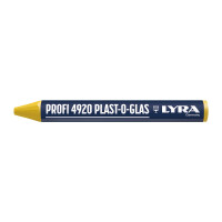 LYRA Wachskreide PLAST-O-GLAS rund 90x9,5mm V12 gelb