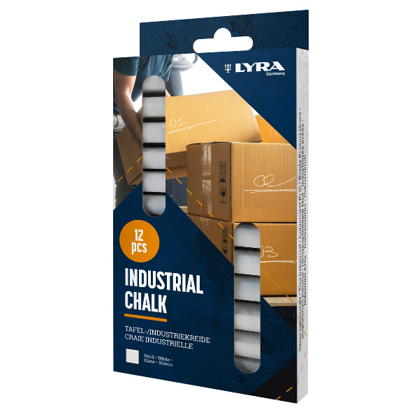 LYRA Industriekreide 11x11x85mm V12 weiß