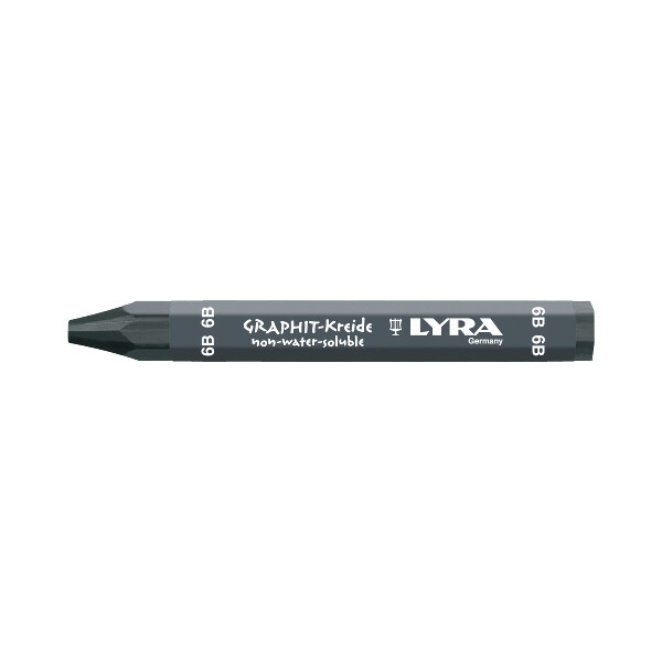 LYRA Graphitkreide 6B hex. 120x12mm V12