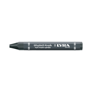 LYRA Graphitkreide 6B hex. 120x12mm V12
