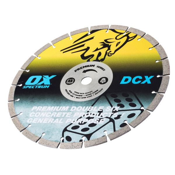 Ox Tools DCX300/20 Spectrum Plus Double Six Diamanttrennscheibe - GP - 300/20mm