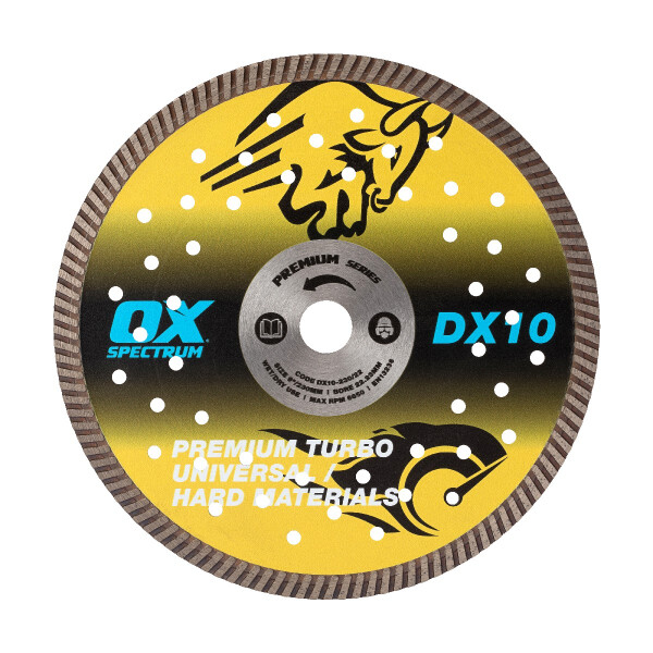 Ox Tools DX10-125/22 Premium Diamanttrennscheibe - Universal/Hard - 125/22.23mm
