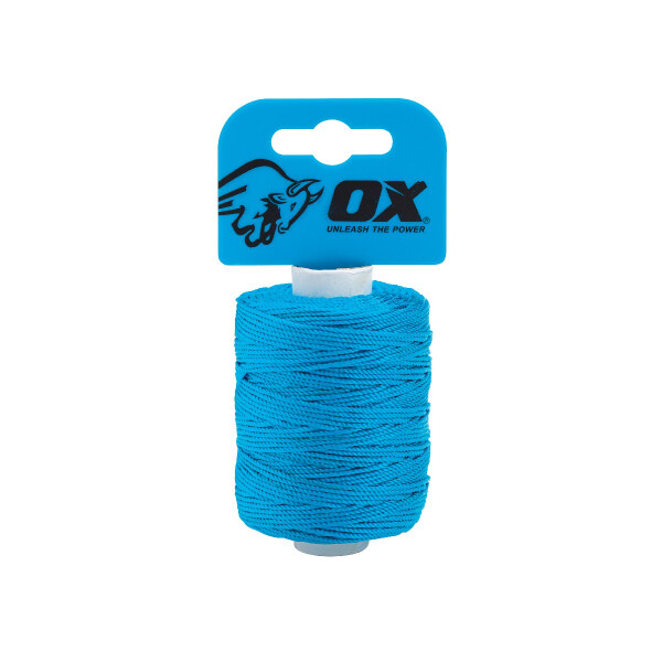 Ox Tools OX-P103510  Pro Nylon High Vis Builders Line 105m / 350ft - Cyan