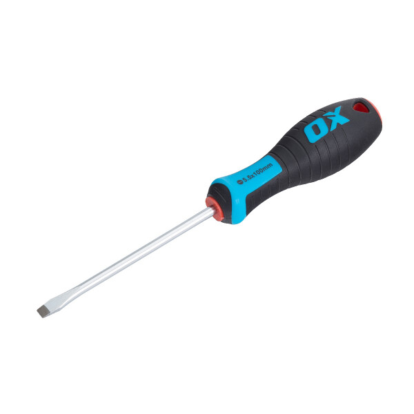 Ox Tools OX-P362210  Pro Bördelschraubendreher mit Schlitz 100x5,5mm
