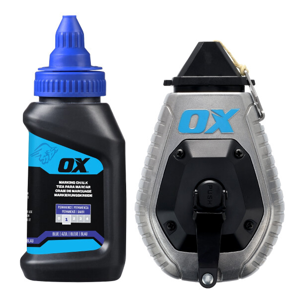 Ox Tools OX-P630701 Pro 30m/100 Aluminium Kreide Rolle Vorteilspaket - Kevlar Bold Line / 6:1 Übersetzungsverhältnis