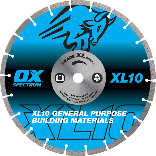 Ox Tools XL10-300/20  Trade XL-10 Segmentierte Diamanttrennscheibe - Allzweck - 300/20mm