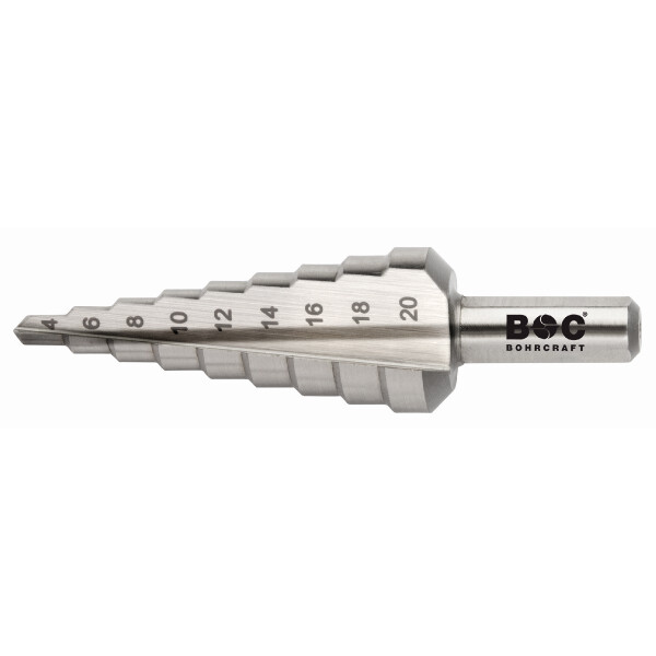 Bohrcraft Stufenbohrer gerade Nut Stufenbohrer HSS