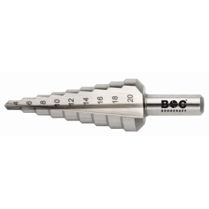 Bohrcraft Stufenbohrer gerade Nut Stufenbohrer HSS