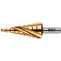 Bohrcraft Stufenbohrer Spiralnut Stufenb. HSS-TiN Spiralnut