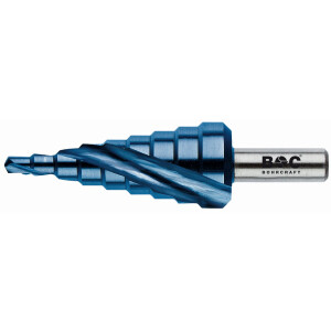 Bohrcraft Stufenbohrer Spiralnut Stufenbohrer HSS-E Co5...